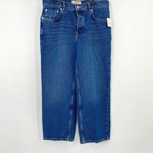 We The Free High Rise Button Fly Straight Leg Jeans